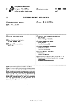 The Preparation of Polysiloxanes from Halosilanes