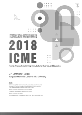 2018 International Conference on Multiculture and Education(ICME)