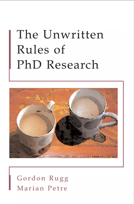 Unwritten Rules of Phd Research