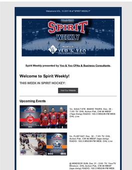 Spirit Weekly!