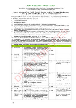 Ashton Under Hill Parish Council