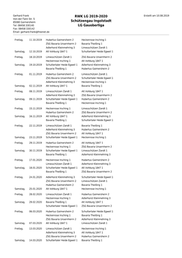 RWK LG 2019-2020 Schützengau Ingolstadt LG Gauoberliga