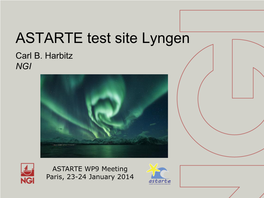 ASTARTE Test Site Lyngen Carl B