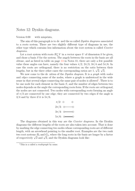 Dynkin Diagrams