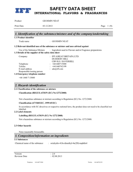 Geosmin-MSDS.Pdf