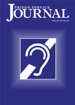 Prison Service Journal Is a Peer Reviewed Journal Published by HM Prison Service of England and Wales