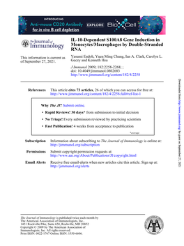 RNA Double-Stranded Monocytes