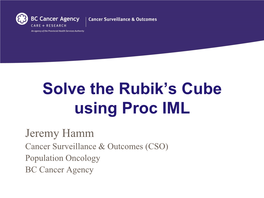Solve the Rubik's Cube Using Proc