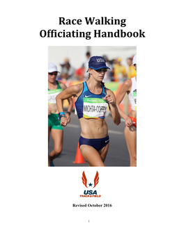Race Walking Officiating Handbook
