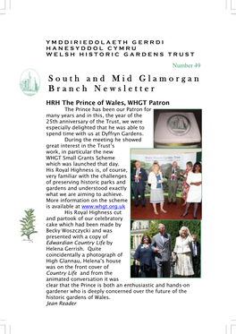 South and Mid Glamorgan Branch Newsletter