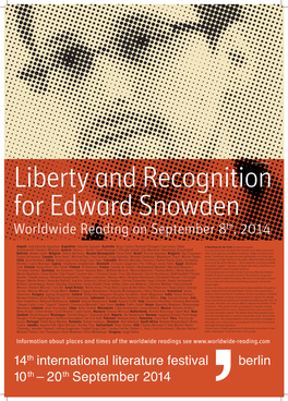 Worldwide Reading on September 8 Th, 2014