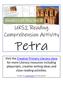 Year 4 Petra Reading and Grammar Activities