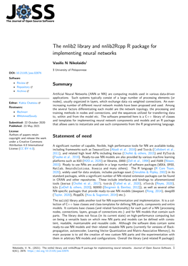 The Nnlib2 Library and Nnlib2rcpp R Package for Implementing Neural Networks