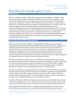 Worldcom's Bankruptcy Crisis