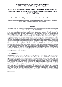 Guidelines for the Preparation of Final Papers for EUMETSAT Conferences