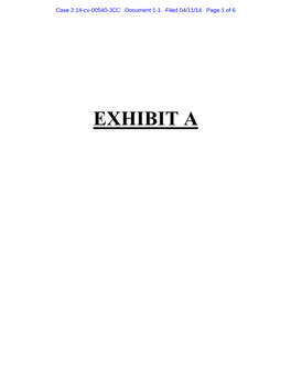 EXHIBIT a Case 2:14-Cv-00540-JCC Document 1-1 Filed 04/11/14 Page 2 of 6