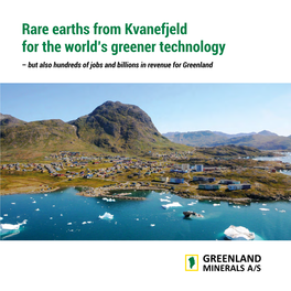 Rare Earths from Kvanefjeld for the World's