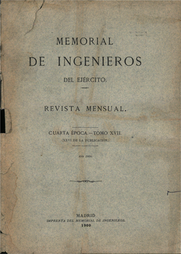 Revista Memorial De Ingenieros Del Ejercito 19000101