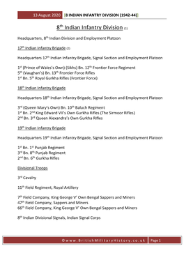 8 Indian Infantry Division (1942-44)]