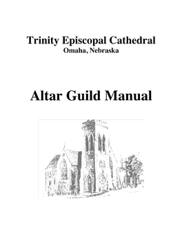 Altar Guild Manual