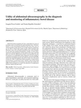 Utility of Abdominal Ultrasonography in the Diagnosis and Monitoring of Inflammatory Bowel Disease