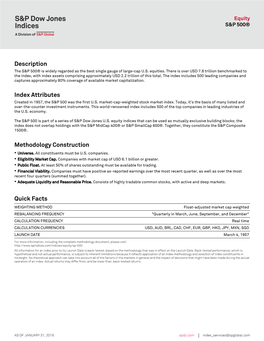 Description Index Attributes Methodology Construction Quick