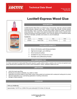 Loctite® Express Wood Glue