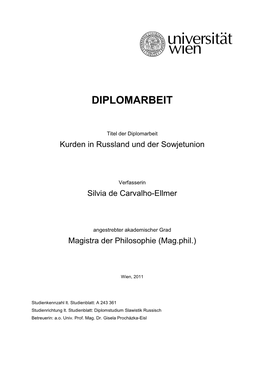 Diplomarbeit