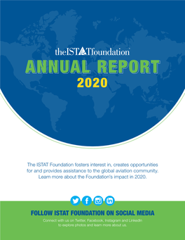 2020 Annual Report of the ISTAT Peter Huijbers Foundation