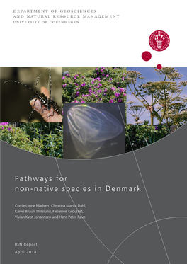 Pathways for Non-Native Species in Denmark