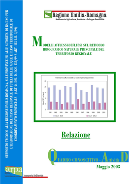 Modellistica Afflussi Deflussi Nella Regione Emilia