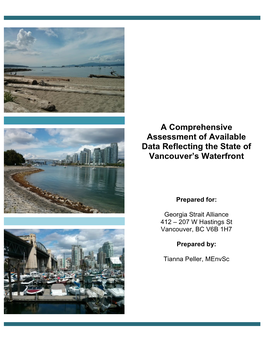 An Assessment of Data Reflecting Vancouver's Waterfront