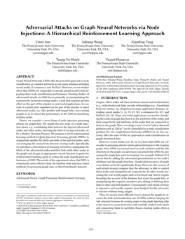 Adversarial Attacks on Graph Neural Networks Via Node Injections: a Hierarchical Reinforcement Learning Approach