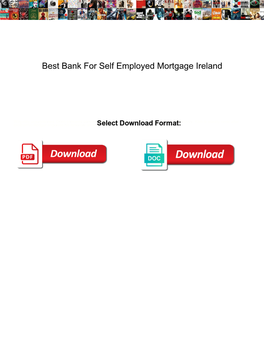 Best Bank for Self Employed Mortgage Ireland