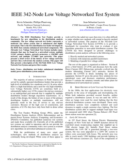 IEEE 342-Node Low Voltage Networked Test System