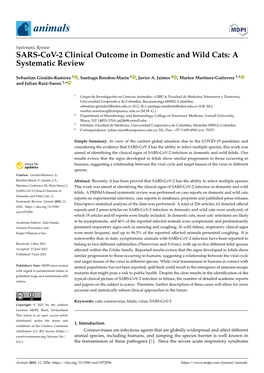 SARS-Cov-2 Clinical Outcome in Domestic and Wild Cats: a Systematic Review