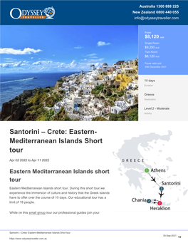 Mediterranean Islands | Short Tour for Seniors | Odyssey Traveller