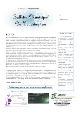 Bulletin Municipal De Vaudringhem