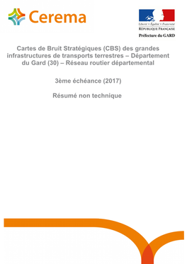 (CBS) Des Grandes Infrastructures De Transports Terrestres – Département Du Gard (30) – Réseau Routier Départemental