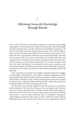 Affirming Genocide Knowledge Through Rituals