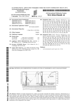 WO 2016/196440 Al 8 December 2016 (08.12.2016) P O P C T
