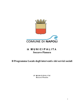 Soccavo Pianura Il Programma Locale Degli Interventi E Dei Servizi Sociali