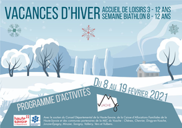 Programme D'activités