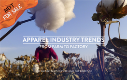Apparel Industry Trends from Farm to Factory