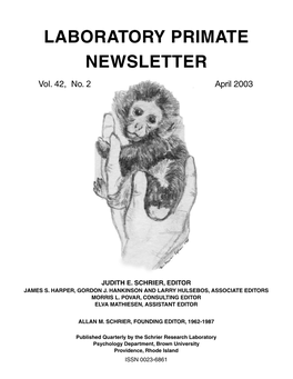 Laboratory Primate Newsletter