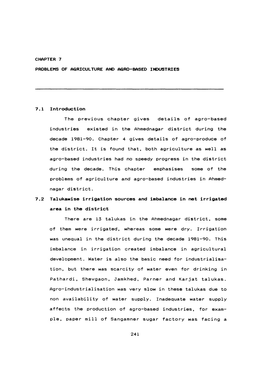 Chapter 7 Problems of Agriculture and Agro