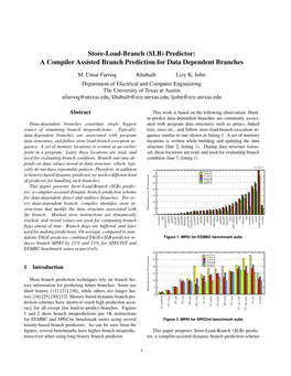 (SLB) Predictor: a Compiler Assisted Branch Prediction for Data Dependent Branches