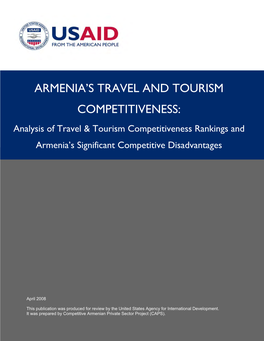 Armenia's Travel and Tourism Competitiveness