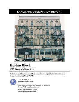 Holden Block 1027 West Madison Street