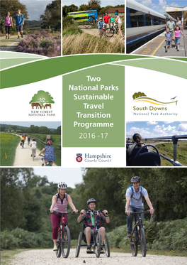 Two National Parks Sustainable Travel Transition Programme 2016 -17